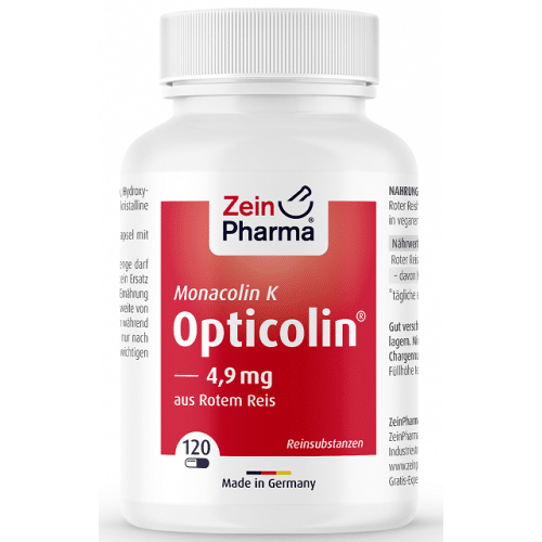 Zein Pharma - Opticolin Monacolin K, 120 vegetabiliska kapslar