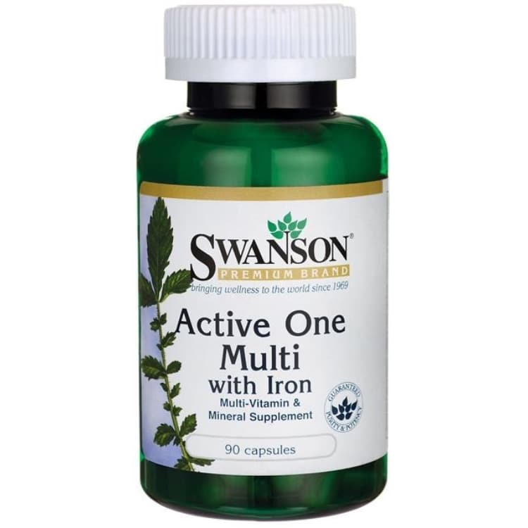 Swanson - Multi med Järn, 90 kapslar | Vitaminer och mineralerMultivitaminer | Apoteka