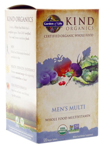 Garden of Life - Mykind Herrmultivitamin, 120 veganska tabletter | Vitaminer och mineralerHälsa och välbefinnandeMultivitaminerSexuell hälsaHälsokostNordisk vitalitet | Apoteka