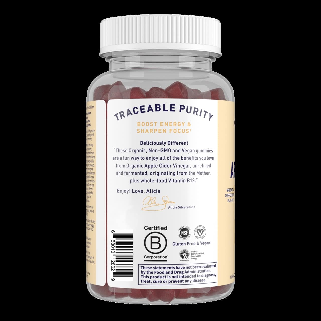 Garden of Life - Mykind Organics Äppelcidervinäger Energi Gummies, 63 veganska gummier - Bild 3