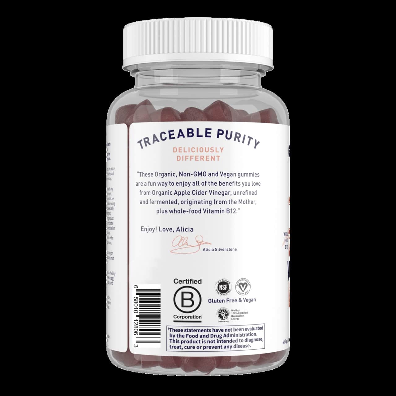 Garden of Life - Mykind Organics Äppelcidervinägergummier, 60 veganska gummier - Bild 3