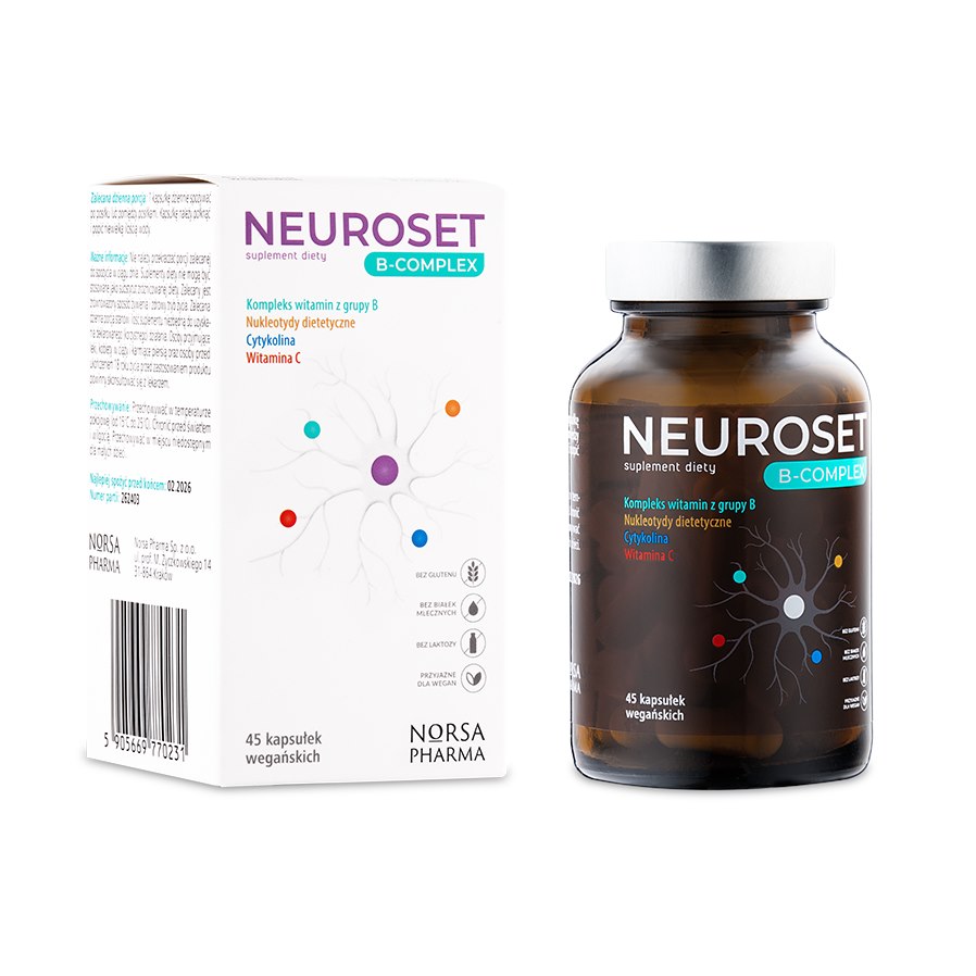 Norsa Pharma - Neuroset B-Komplex, 45 kapslar | Vitaminer och mineraler | Apoteka