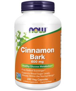 NOW FOODS Cinnamon Bark 600 mg (240 caps.)