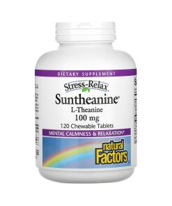 Natural Factors Stress-Relax Suntheanine L-Theanine 100mg 60 chewable tablets