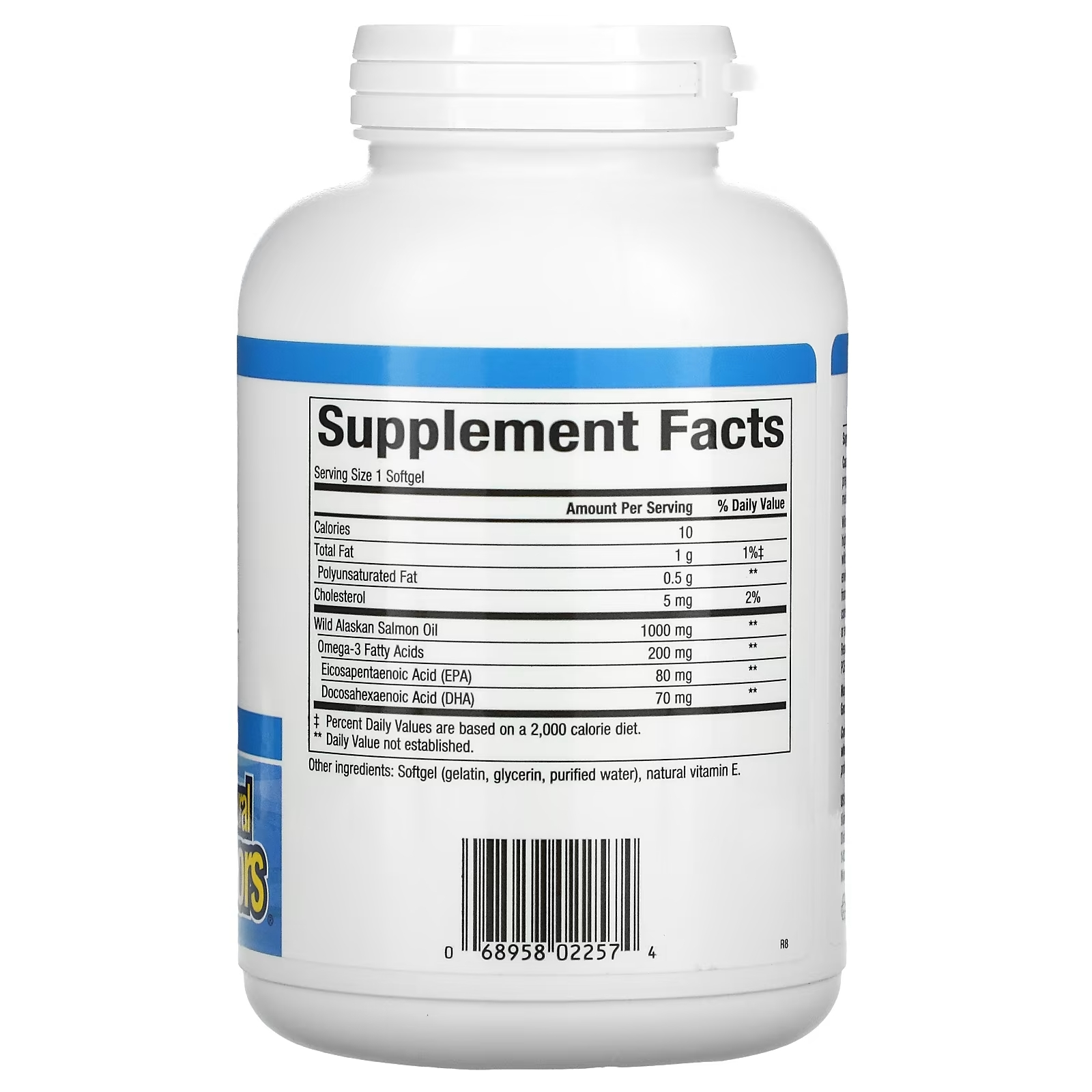 Natural Factors - Vild Alaskalaxolja, 1000 mg, 180 kapslar - Bild 3