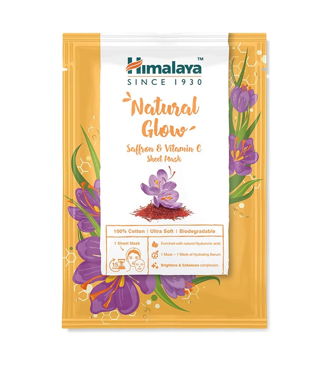 Himalaya - Natural Glow Ansiktsmask med Saffran &amp; Vitamin C, 30 ml | Veganska produkterHälsa och välbefinnandeHälsokostSkönhet | Apoteka