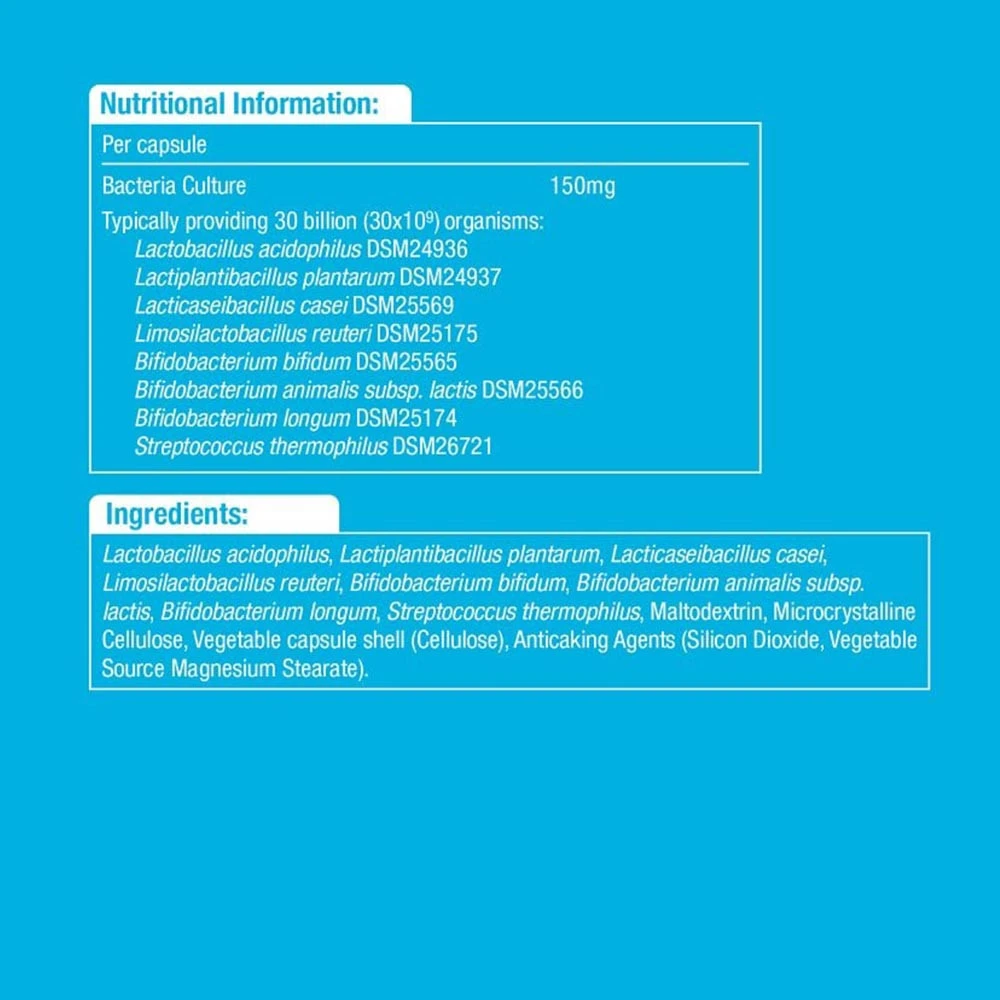 Natures Aid - Bio360 Pro-30 MAX, 30 miljarder bakterier, 30 kapslar - Bild 2