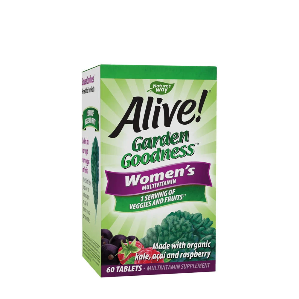 Nature's Way - Alive! Garden Goodness för kvinnor, 60 tabletter - Bild 3