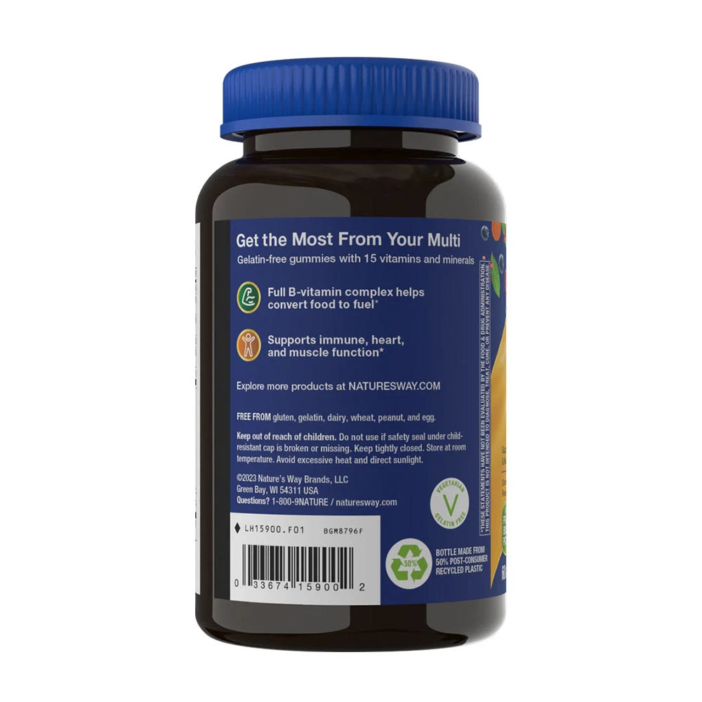 Nature's Way - Alive! Herrarnas Multivitamin Gummies, 60 stycken, Frukt - Bild 3