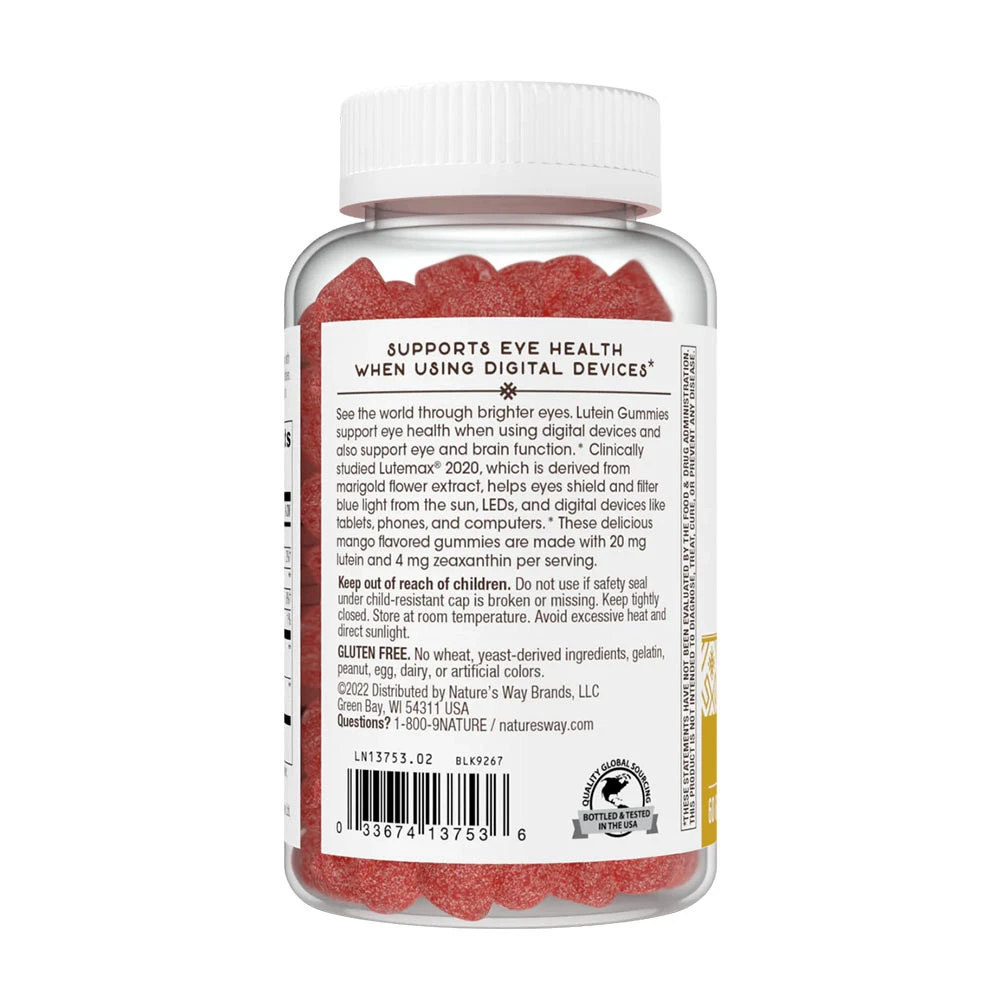 Natures Way - Luteingummin, 60 stycken, Mangosmak - Bild 3