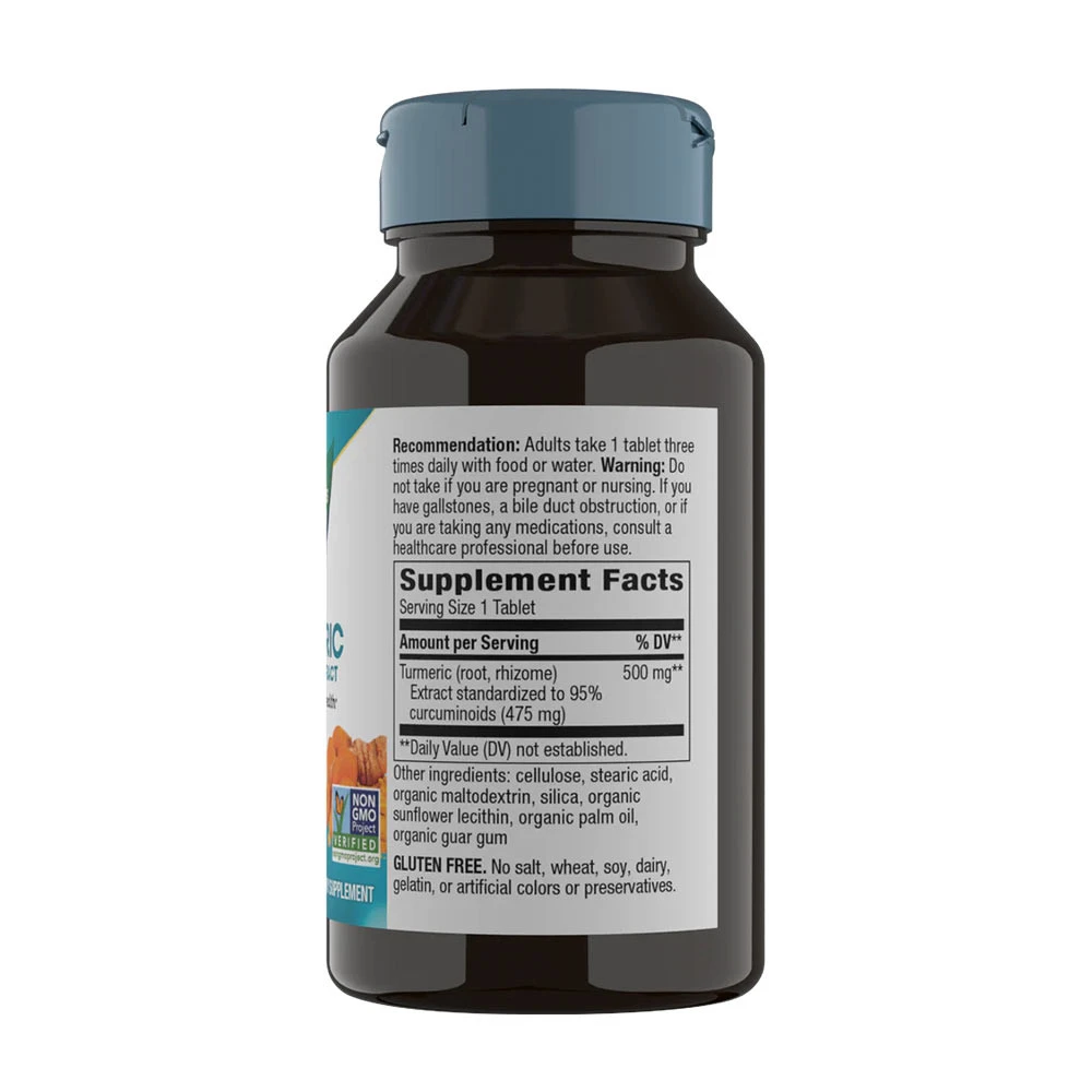 Natures Way - Gurkmeja Premium Extrakt, 60 tabletter - Bild 2