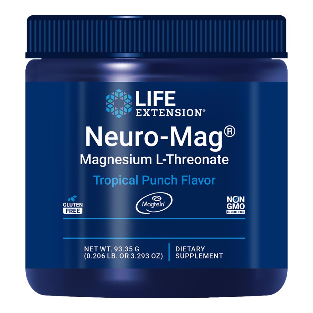 Life Extension - Neuro-Mag Magnesium L-Treonat, Tropisk Punch, 93 g - Bild 3