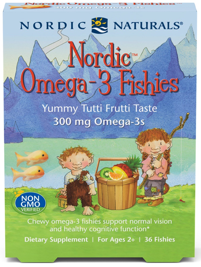 Nordic Naturals - Nordic Omega-3 Fishies, 300 mg, härlig tutti frutti-smak - 36 fiskar | Vitaminer och mineralerHälsa och välbefinnandeOmegas - EFA - CLA - oljorOmega och fiskoljaHälsokostBiohacking | Apoteka