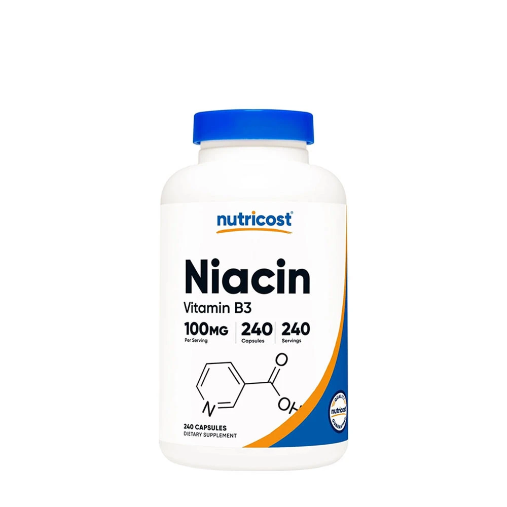 Nutricost - Vitamin B3 Niacin, 100 mg, 240 kapslar | HälsokostNiacin | Apoteka