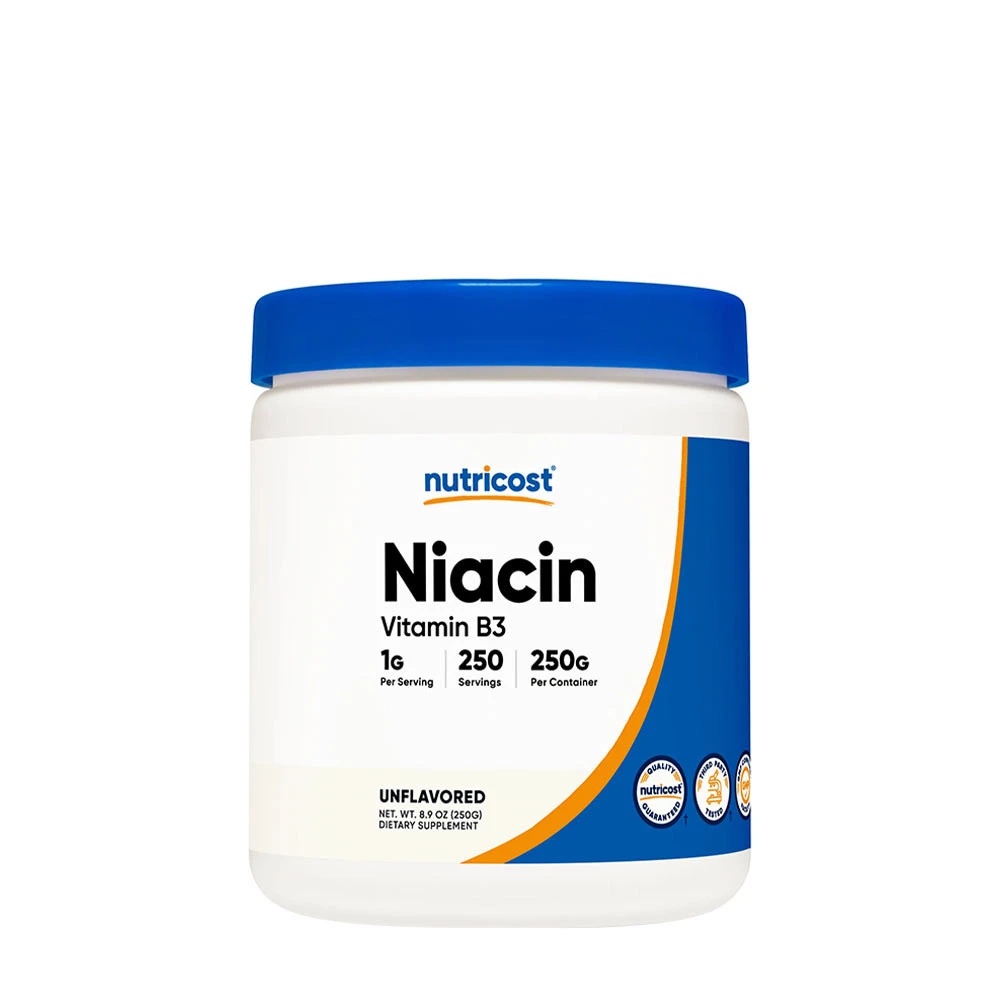 Nutricost - Vitamin B3 Niacin, 250 g | HälsokostNiacin | Apoteka