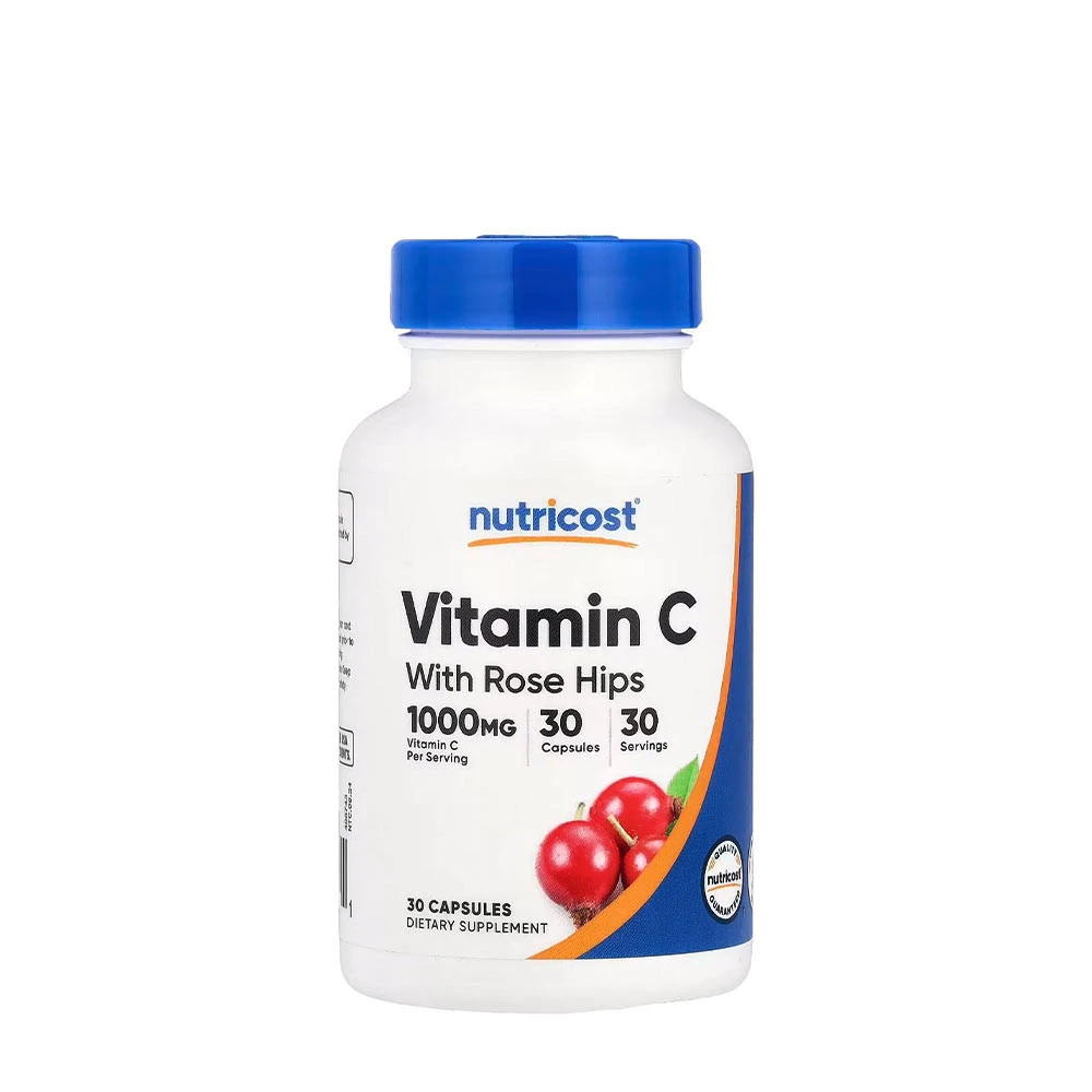 Nutricost - Vitamin C med Nyponkapslar, 30 kapslar | Hälsokost | Apoteka