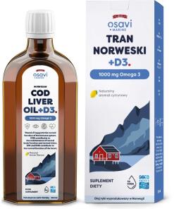 OSAVI Norwegian Cod Liver Oil +D3