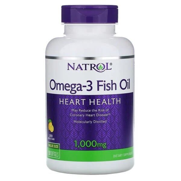 Natrol - Omega-3 Fiskolja, 1000 mg, 60 kapslar | Omegas - EFA - CLA - oljorOmega och fiskoljaHälsokost | Apoteka