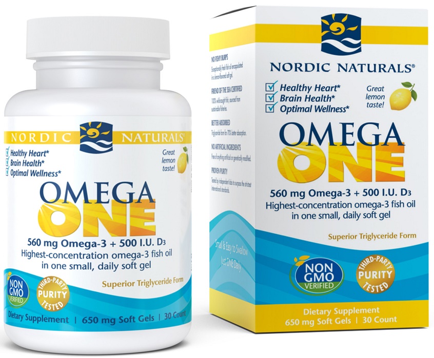 Nordic Naturals - Omega ONE, 560 mg Citronsmak - 30 mjuka kapslar | Vitaminer och mineralerOmega och fiskoljaHälsokost | Apoteka