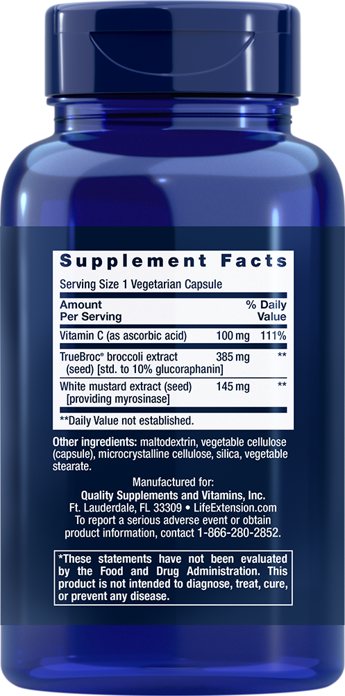 Life Extension - Optimerad Broccoli och Korsblommig Blandning, 30 enterotabletter - Bild 2