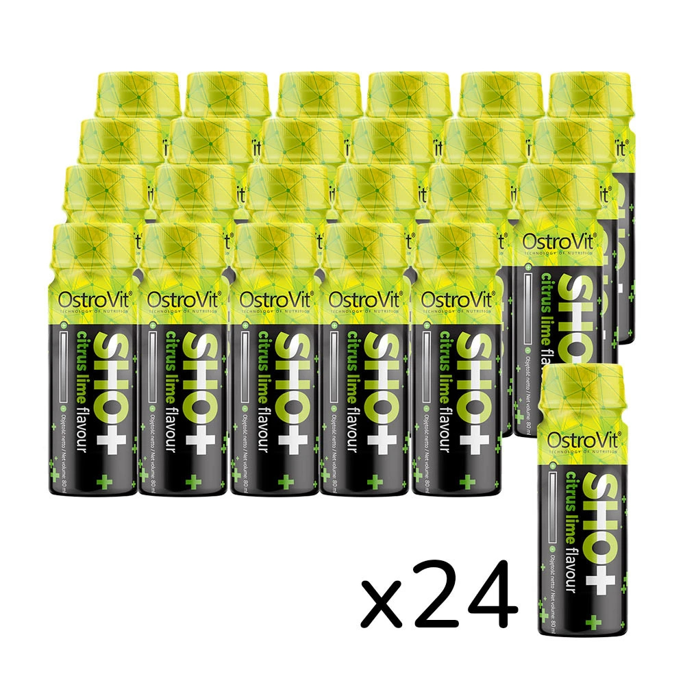 OstroVit - Pre Workout Shot, 24 x 80 ml, Lime | Före och efter träningHälsokost | Apoteka