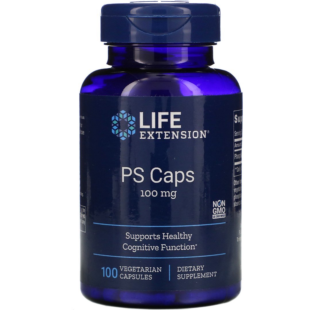 Life Extension - PS Kapslar, 100 mg - 100 vegetabiliska kapslar | Vitaminer och mineralerHälsa och välbefinnande | Apoteka