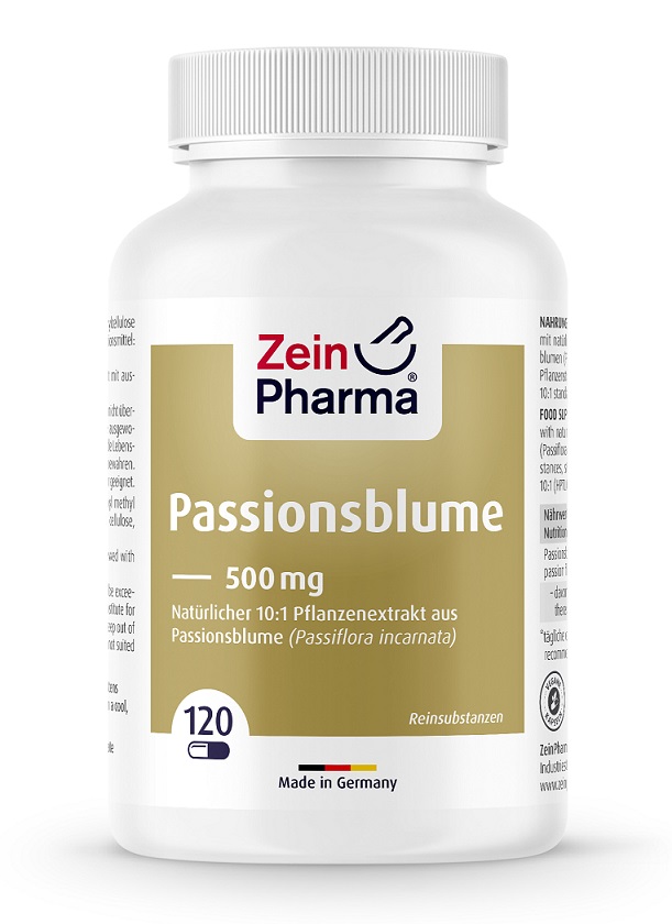 Zein Pharma - Passionsblomma, 500 mg - 120 kapslar | Veganska produkterHälsa och välbefinnandeHälsokost | Apoteka