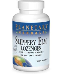 Planetary Herbals Slippery Elm Lozenges Tangerine 150mg 200 pastilles