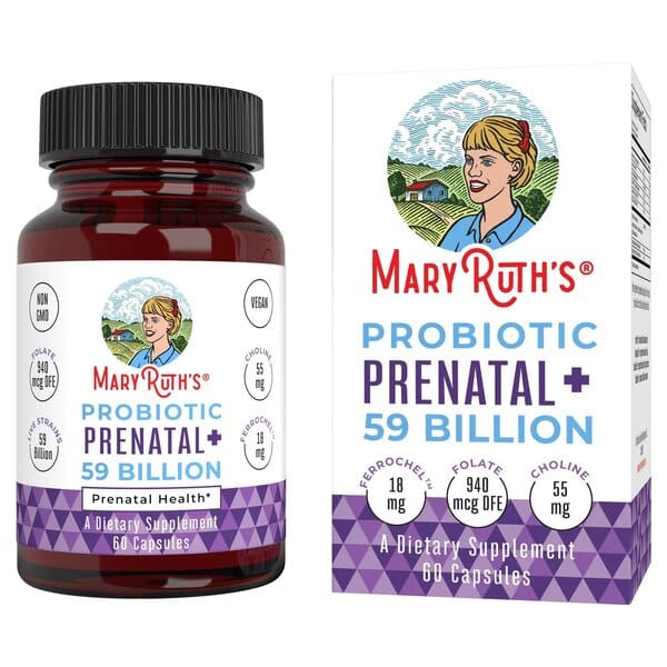 MaryRuth Organics - Prenatal+ Probiotika, 60 kapslar | Vitaminer och mineralerHälsa och välbefinnandeKosttillskott för kvinnorHälsokostProbiotika | Apoteka