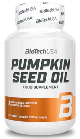 BioTechUSA - Pumpafröolja, 1000 mg - 60 mjukkapslar | Vitaminer och mineralerHälsa och välbefinnandeSexuell hälsa | Apoteka