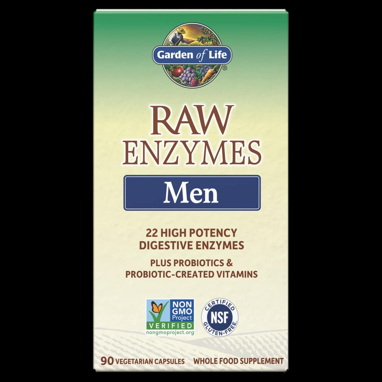 Garden of Life - Råa Enzymer för Män, 90 vegankapslar | Vitaminer och mineralerHälsa och välbefinnandeHälsokostProbiotikaEnzymerNordisk vitalitet | Apoteka
