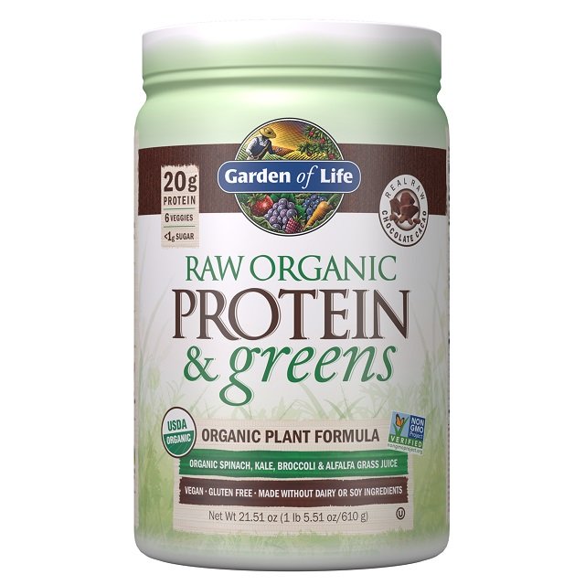 Garden of Life - Rått Ekologiskt Protein &amp; Grönsaker, Choklad - 610g | Veganska produkterHälsa och välbefinnandeHälsokostProteinerFitness och träningNordisk vitalitet | Apoteka