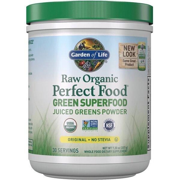Garden of Life - Raw Perfect Food Green Superfood, Original, 207g | Vitaminer och mineralerVeganska produkterHälsa och välbefinnandeHälsokostSpirulinaNordisk vitalitet | Apoteka
