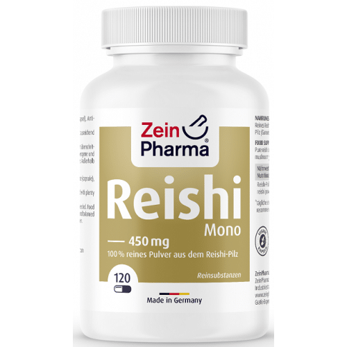 Zein Pharma - Reishi Mono, 450 mg, 120 kapslar | Vitaminer och mineralerVeganska produkterHälsa och välbefinnandeHälsokost | Apoteka