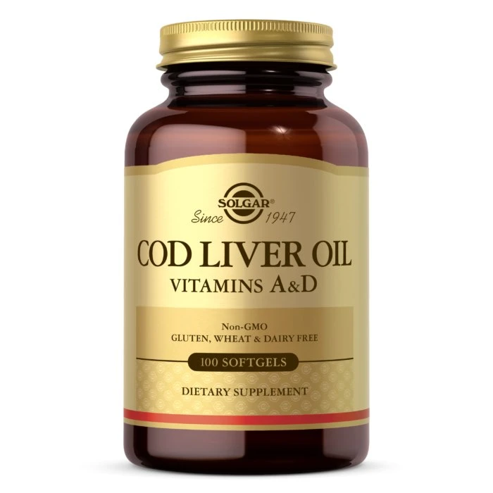 SOLGAR Cod Liver Oil - Vitamins A&D (100 caps)