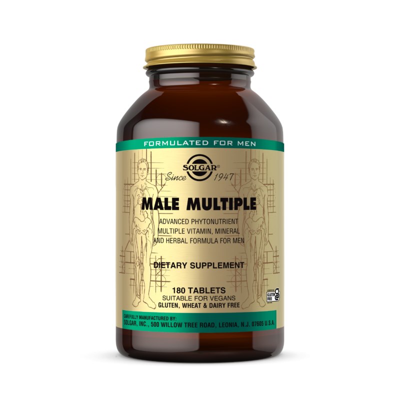 Solgar - Male Multiple, 180 tabletter | Vitaminer och mineralerMultivitaminerGinseng | Apoteka