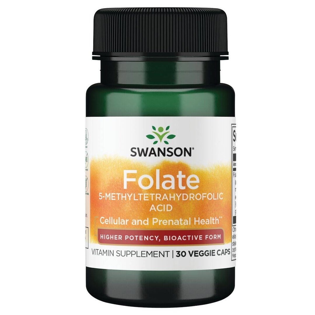 SWANSON Folian Quatrefolic 800mcg 30kaps