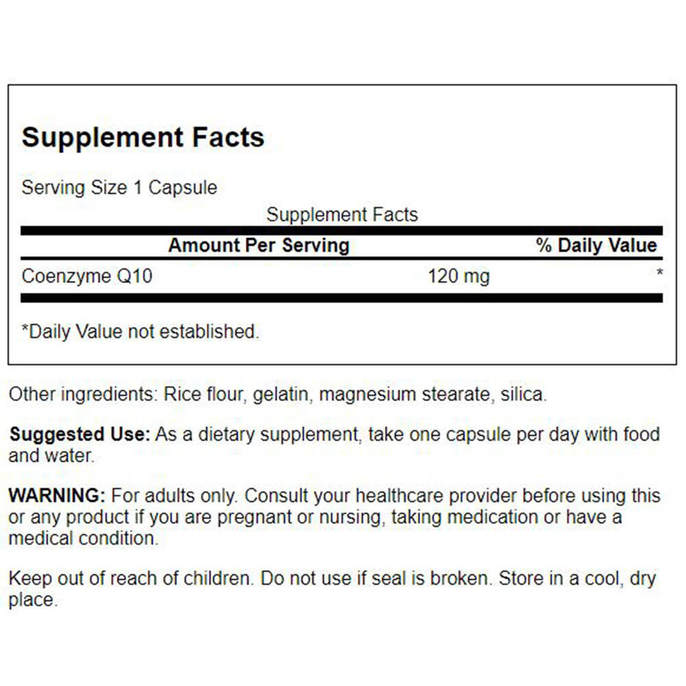 Swanson - Koenzym Q10, 120 mg, 100 kapslar - Bild 3