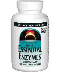 Source Naturals Daily Essential Enzyme 500mg 240 veg. capsules