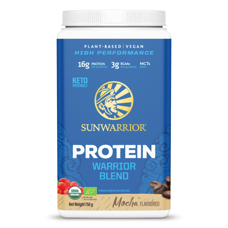 Sunwarrior - Proteinblandning Organic Mocha, Pulver 750 g | Nya produkterL-lysin | Apoteka