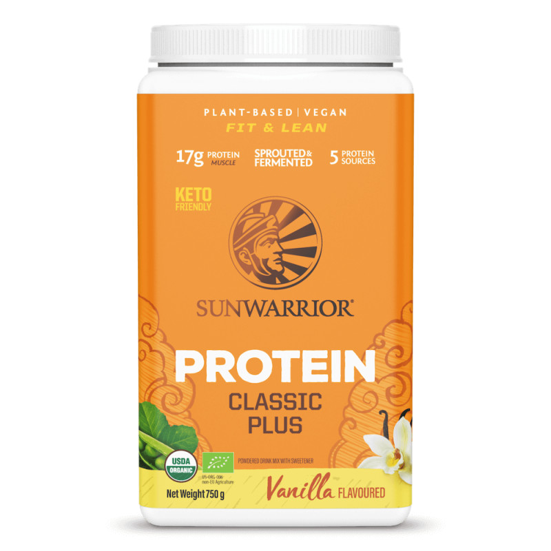 Sunwarrior - Protein Plus Organic Vanilla, Pulver 750 g | Nya produkterAminosyror och BCAABCAA och EAAL-lysin | Apoteka