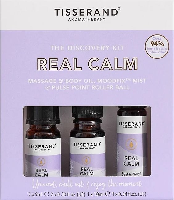 Tisserand Aromatherapy - Real Calm Upptäcktskit, 2 x 9 ml, 1 x 10 ml | Hälsa och välbefinnandeEteriska oljorAromaterapi | Apoteka