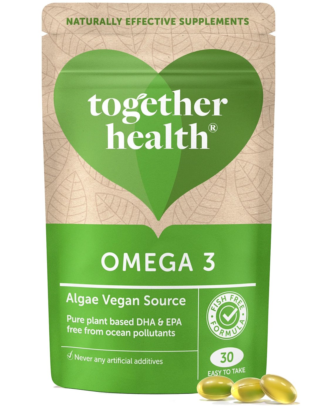 Together - Omega 3 från alger, vegansk källa, 30 kapslar | Vitaminer och mineralerOmegas - EFA - CLA - oljor | Apoteka