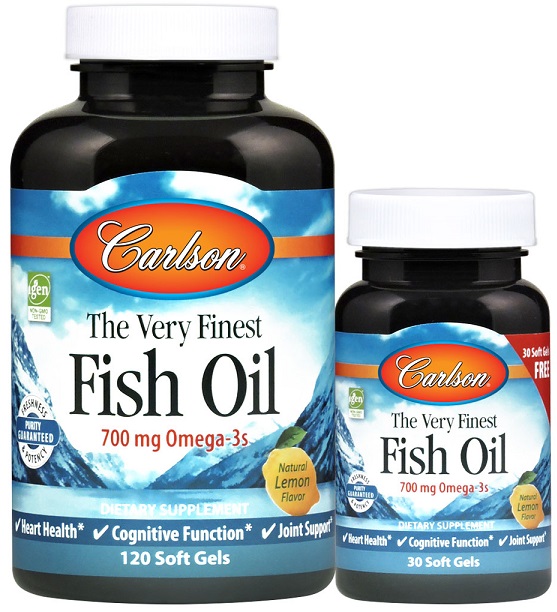 Carlson Labs - Det Allra Finaste Fiskoljan, 700 mg Omega-3, Naturlig Apelsin - 120 + 30 mjukkapslar | Vitaminer och mineralerHälsa och välbefinnandeOmega & NäringsoljorOmega och fiskolja | Apoteka