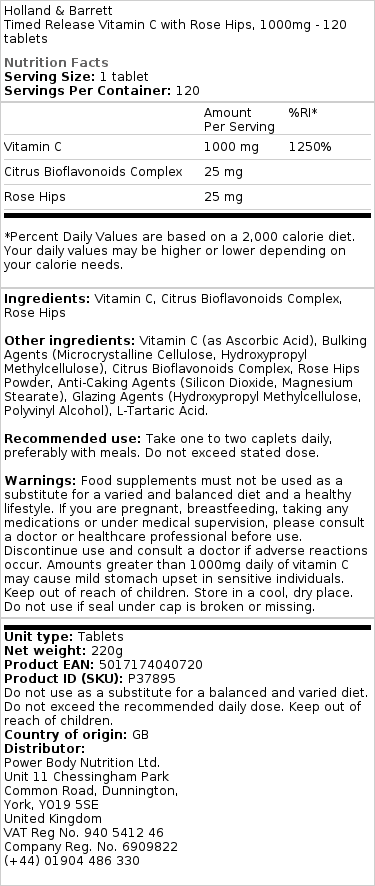 1000mg - 120 tabletter