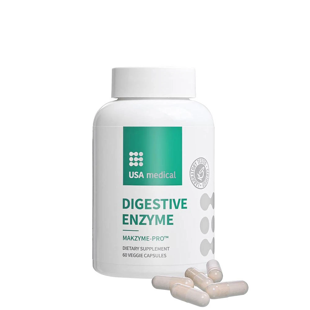 USA Medical - Digestive Enzyme, 60 kapslar | HälsokostEnzymer | Apoteka