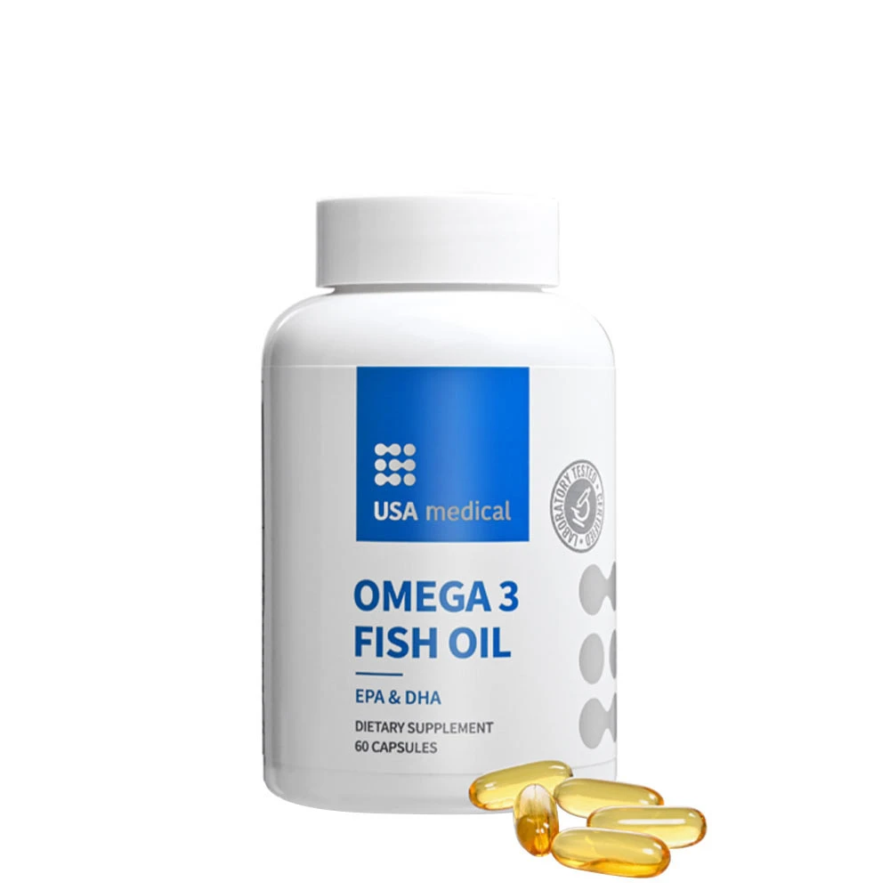 USA Medical - Omega 3 Fiskolja, 60 kapslar | Omega och fiskoljaHälsokost | Apoteka