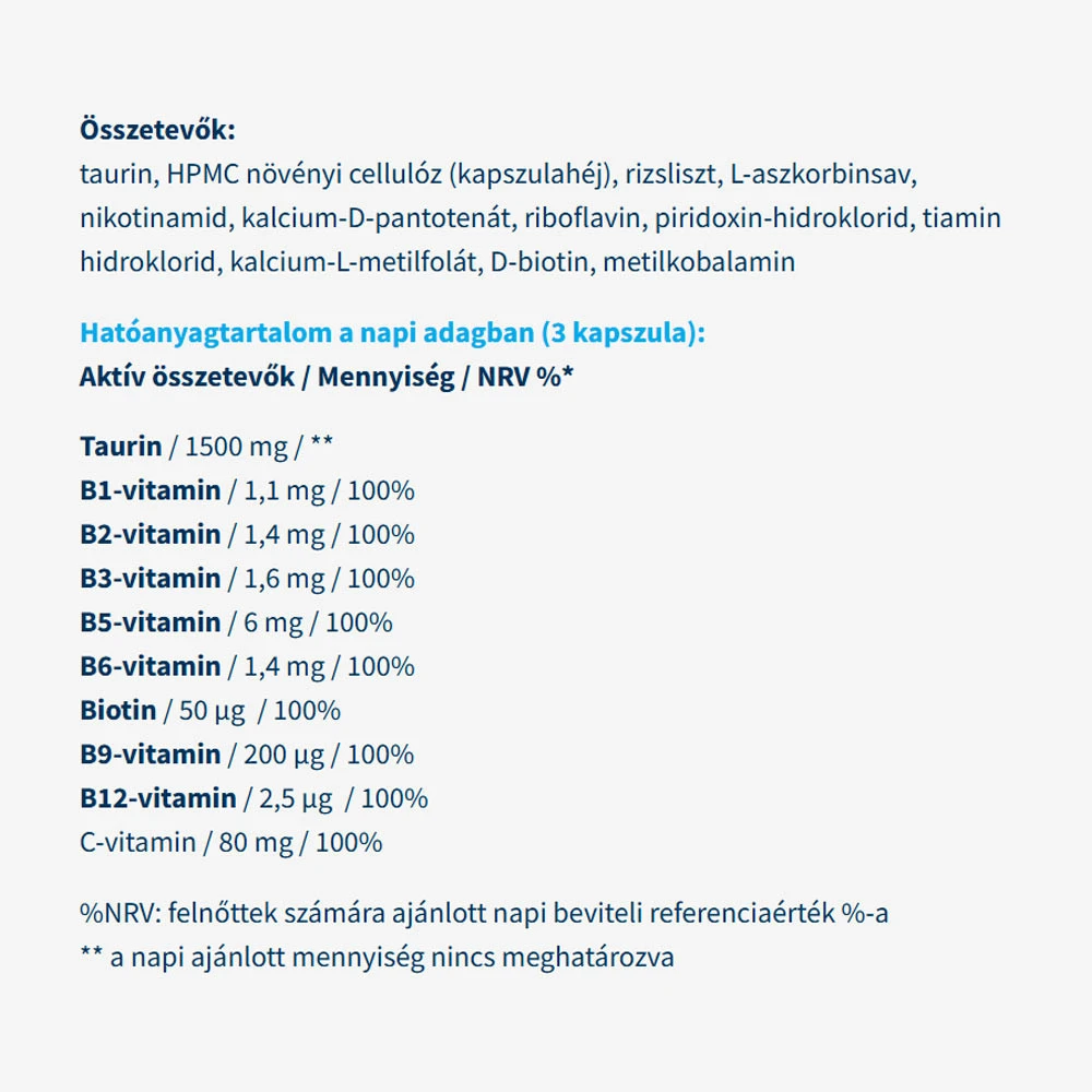 USA medical - Taurinkomplex 1500 mg, 90 kapslar - Bild 2