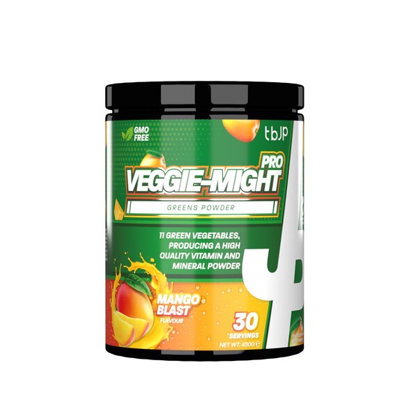 Trained by JP - Veggie-Might Pro, Mango Blast, 450g | Hälsa och välbefinnandeHälsokost | Apoteka