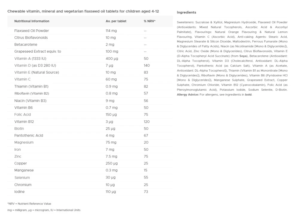 Vitabiotics - Wellkid Immune Tuggtabletter, 30 stycken - Bild 2